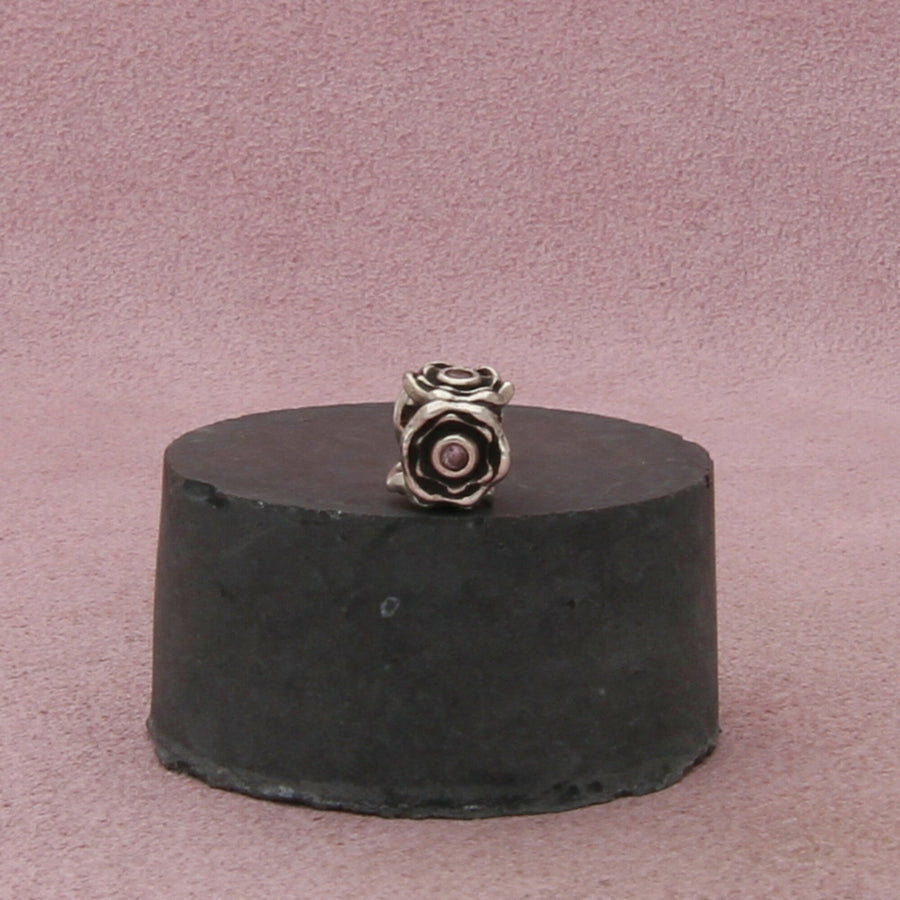pandora sterling silver authentic rose pedals pink cz bead (790316) charm