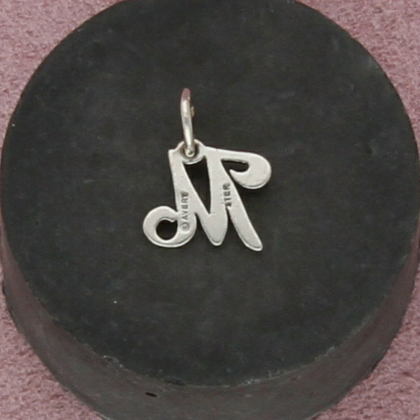 james avery sterling silver letter m script initial charm pendant