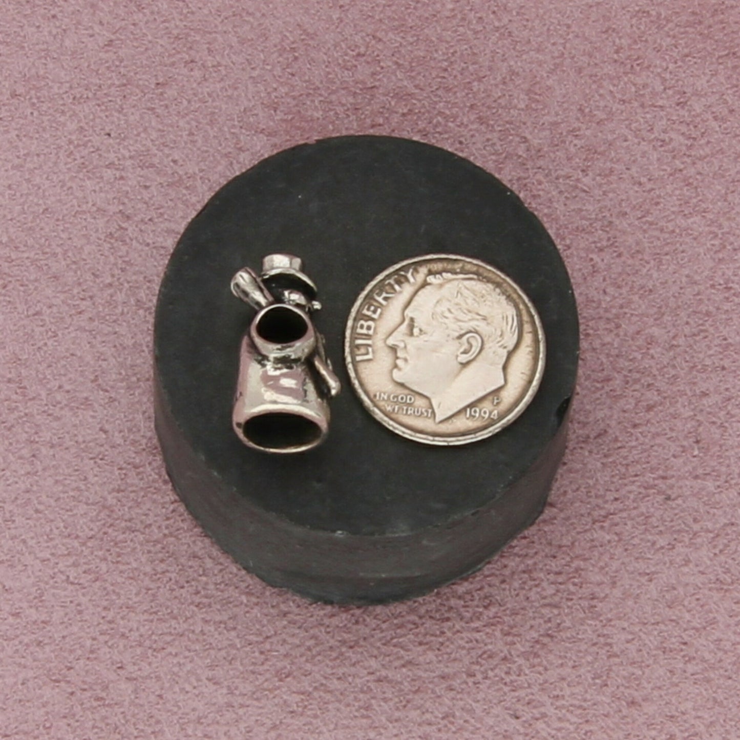 trollbeads sterling silver snowman christmas bead charm