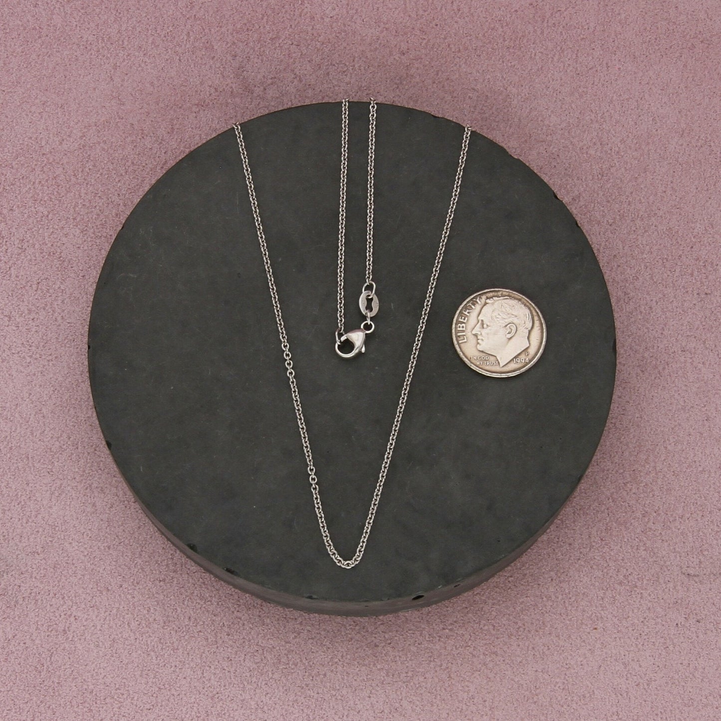 james avery sterling silver fine cable chain necklace size 18in