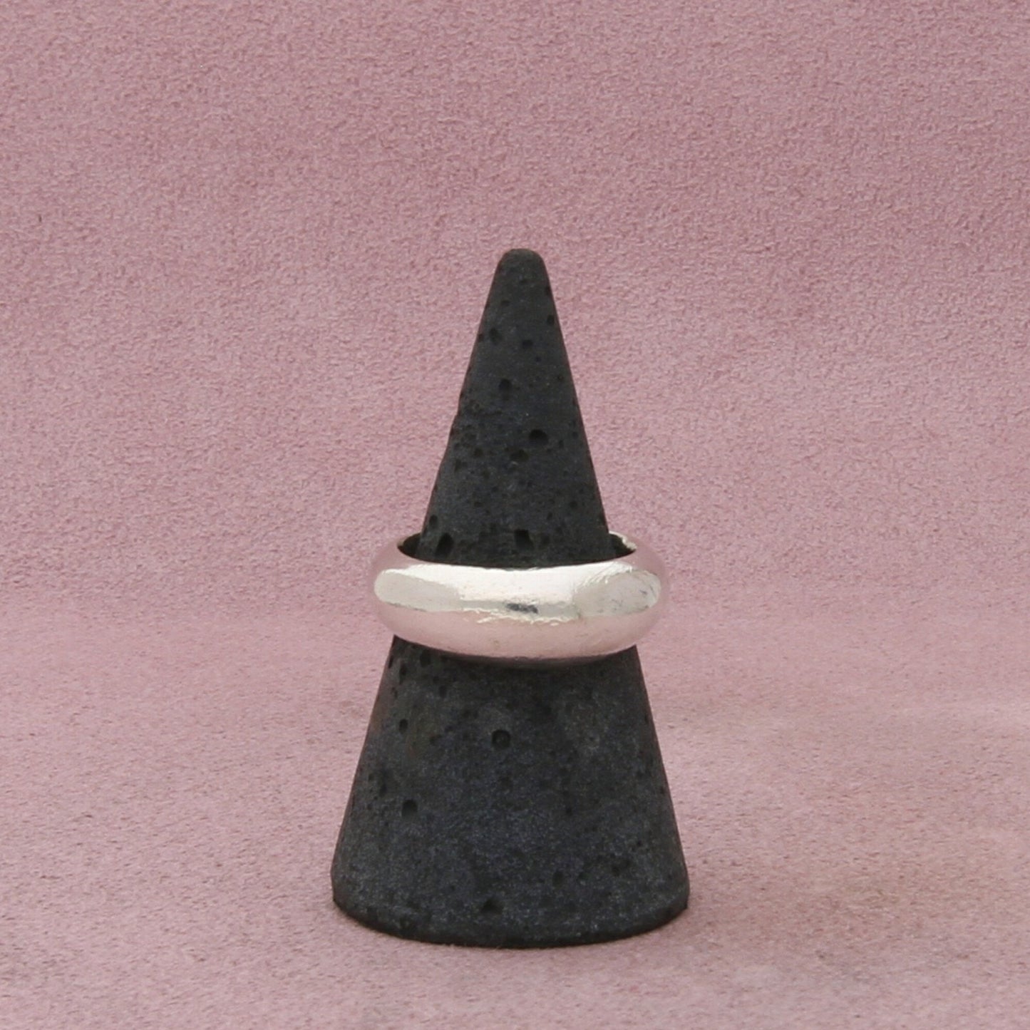 sterling silver vintage domed band ring size 6.5
