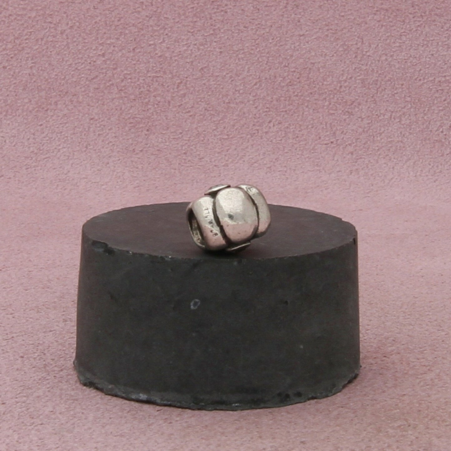 pandora sterling silver authentic camellia cz flower bead (790185) charm