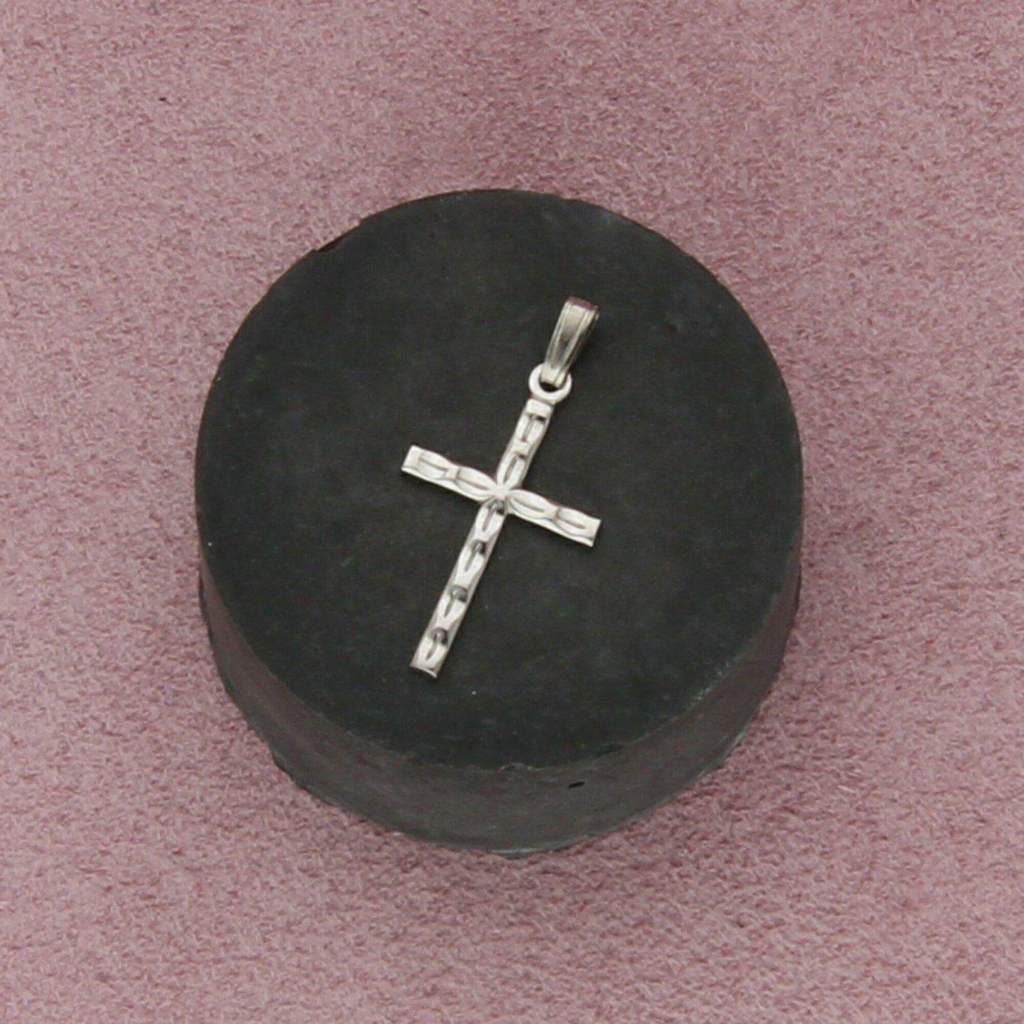 sterling silver vintage dainty cross pendant