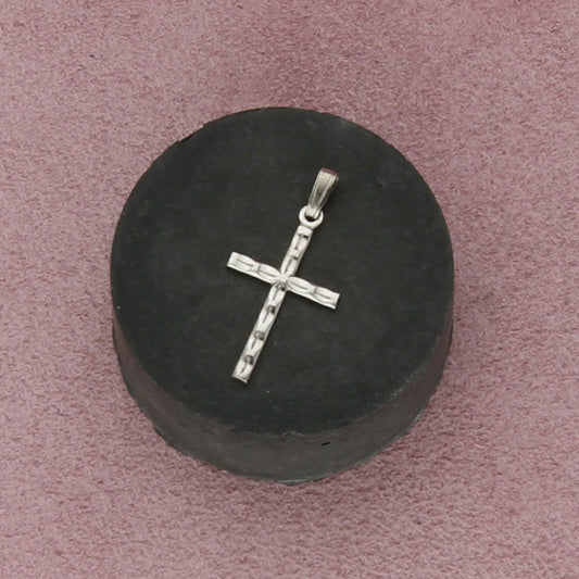 sterling silver vintage dainty cross pendant