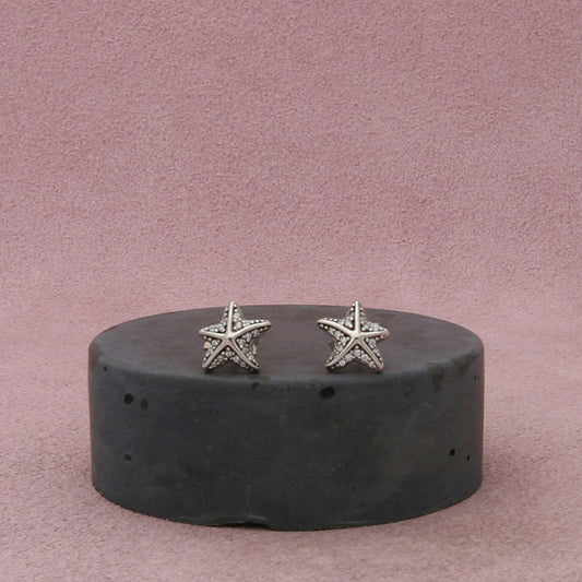 pandora sterling silver authentic cz tropical starfish stud (290748cz) earrings