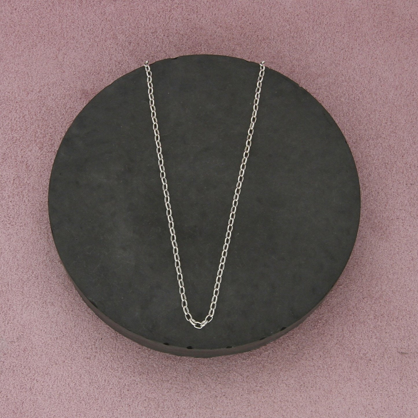 sterling silver 2mm rolo chain necklace size 16in