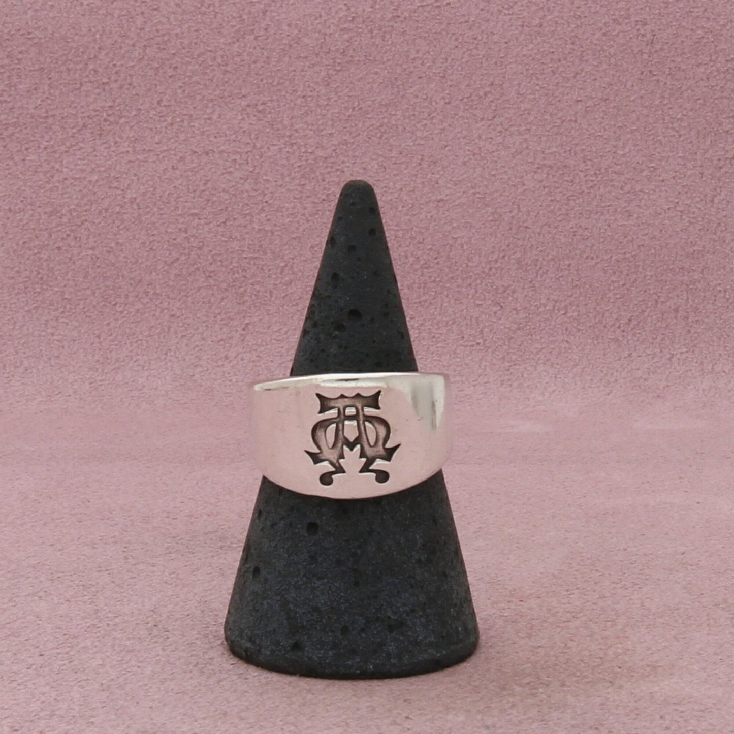 james avery sterling silver retired alpha and omega band ring size 7.75