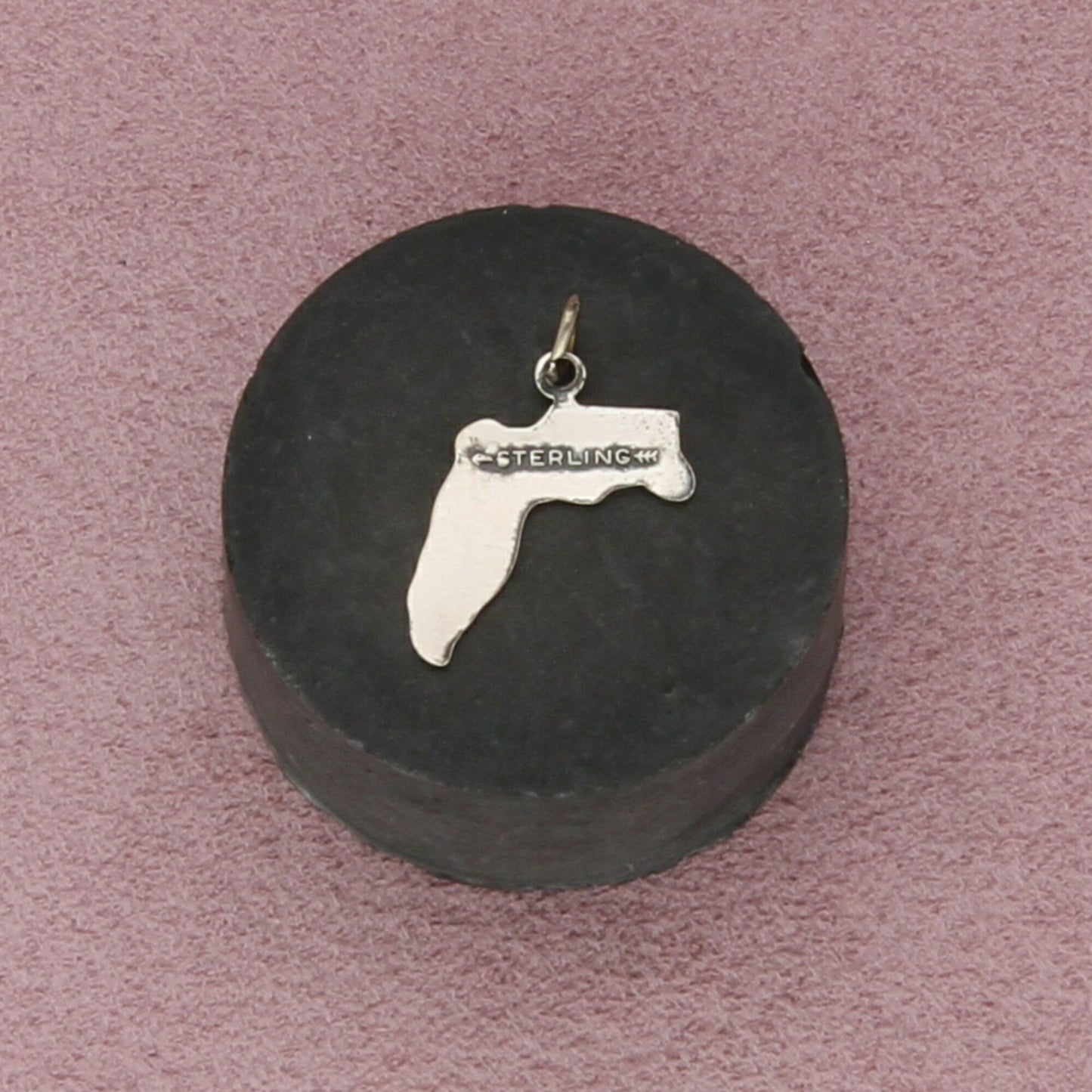 sterling silver vintage florida state travel charm pendant