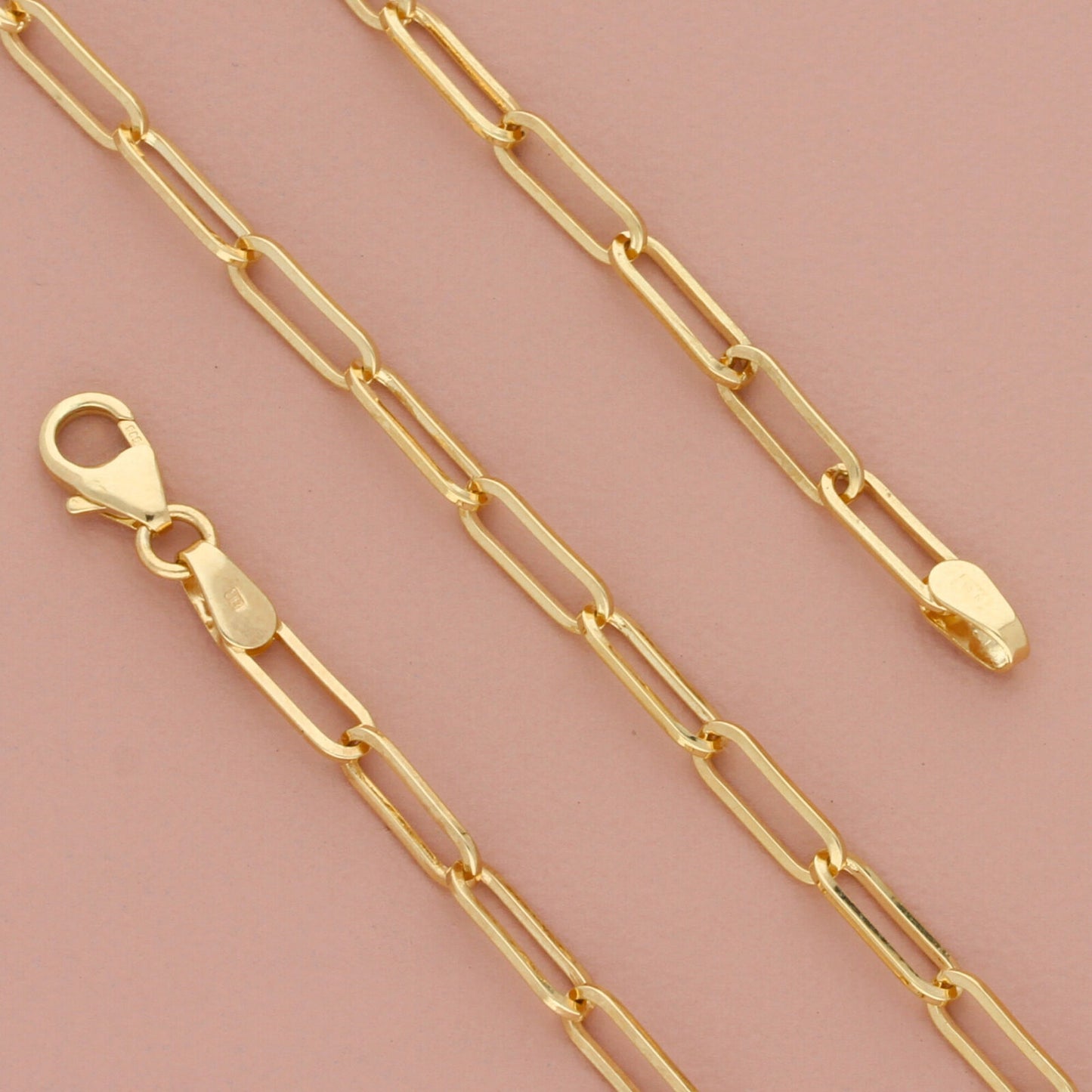 bony levy 14k yellow gold ofira paperclip link chain necklace size 20in