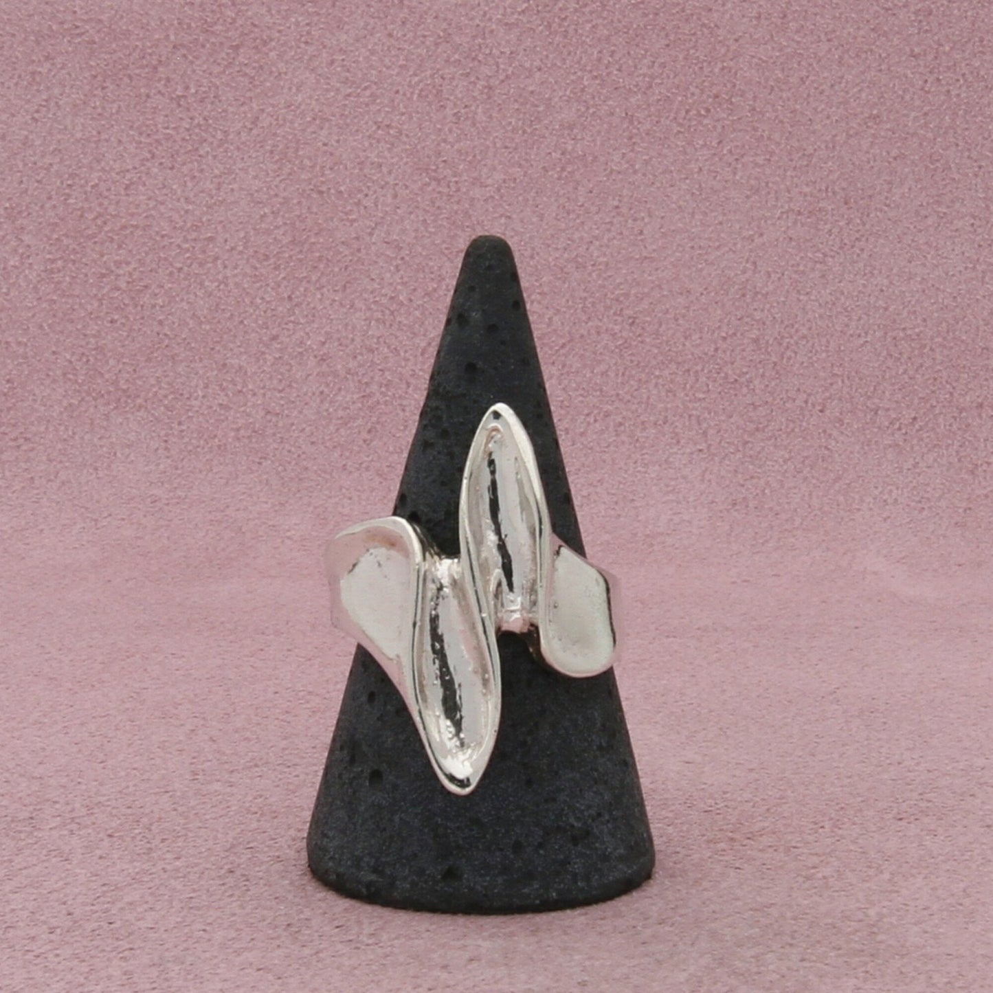 sterling silver vintage unique elongated ring size 9.5