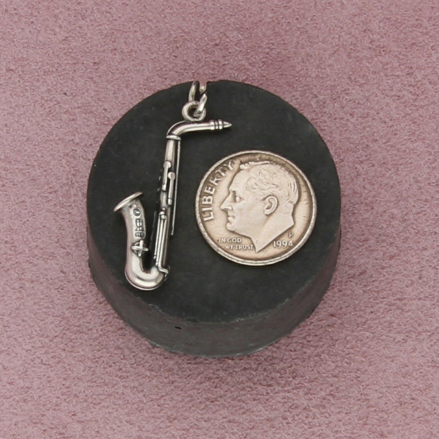 james avery sterling silver retired saxophone charm pendant