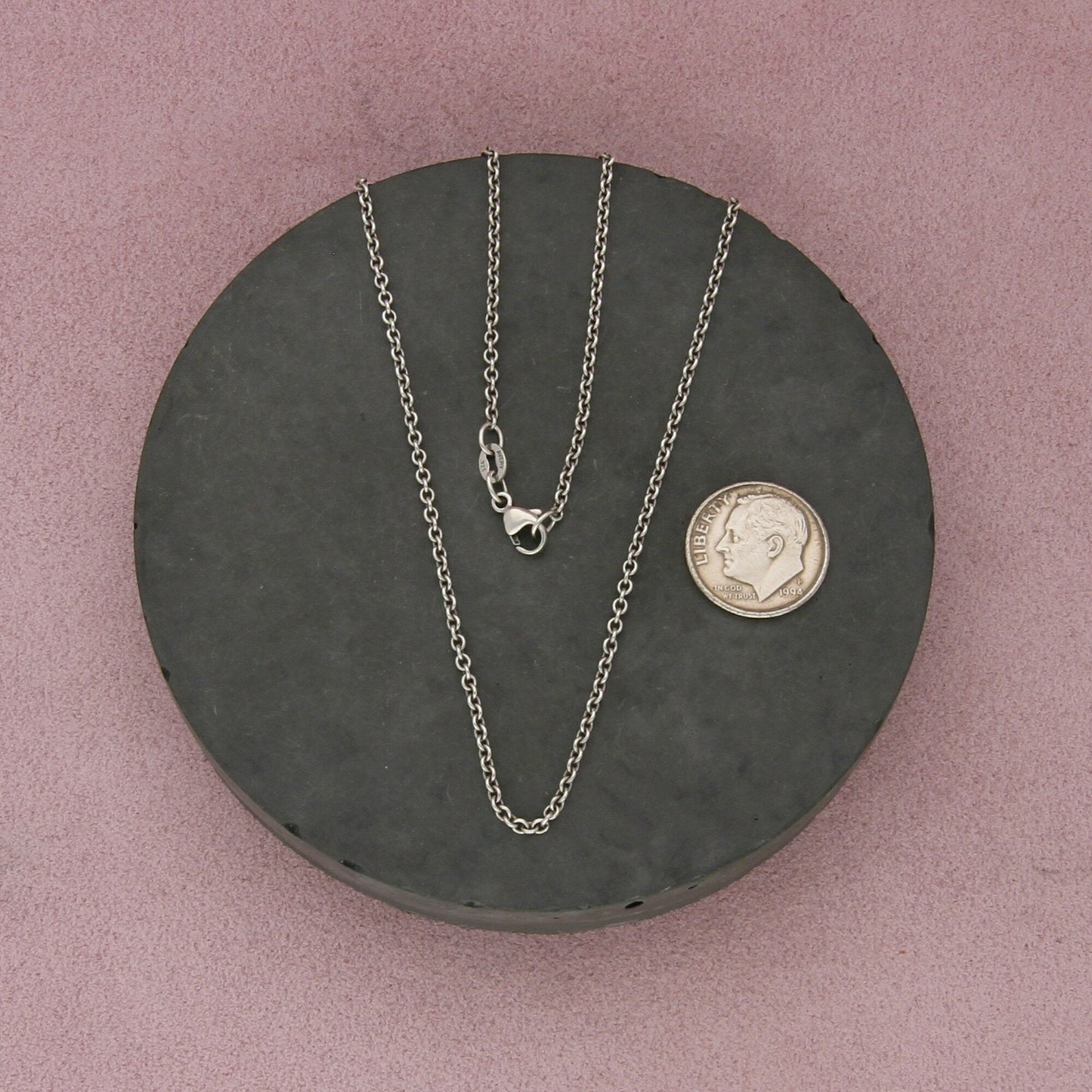 james avery sterling silver light cable chain necklace size 20.5in