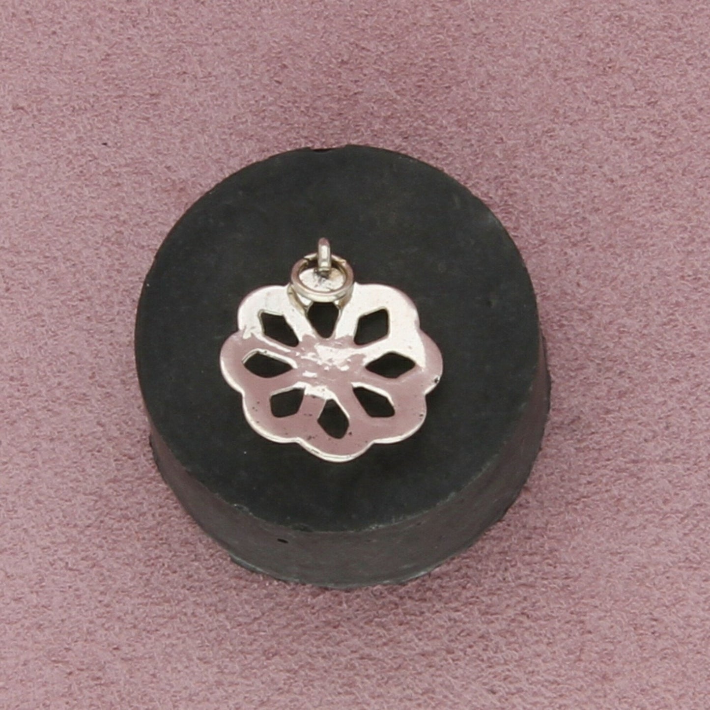 navajo sterling silver vintage turquoise flower pendant