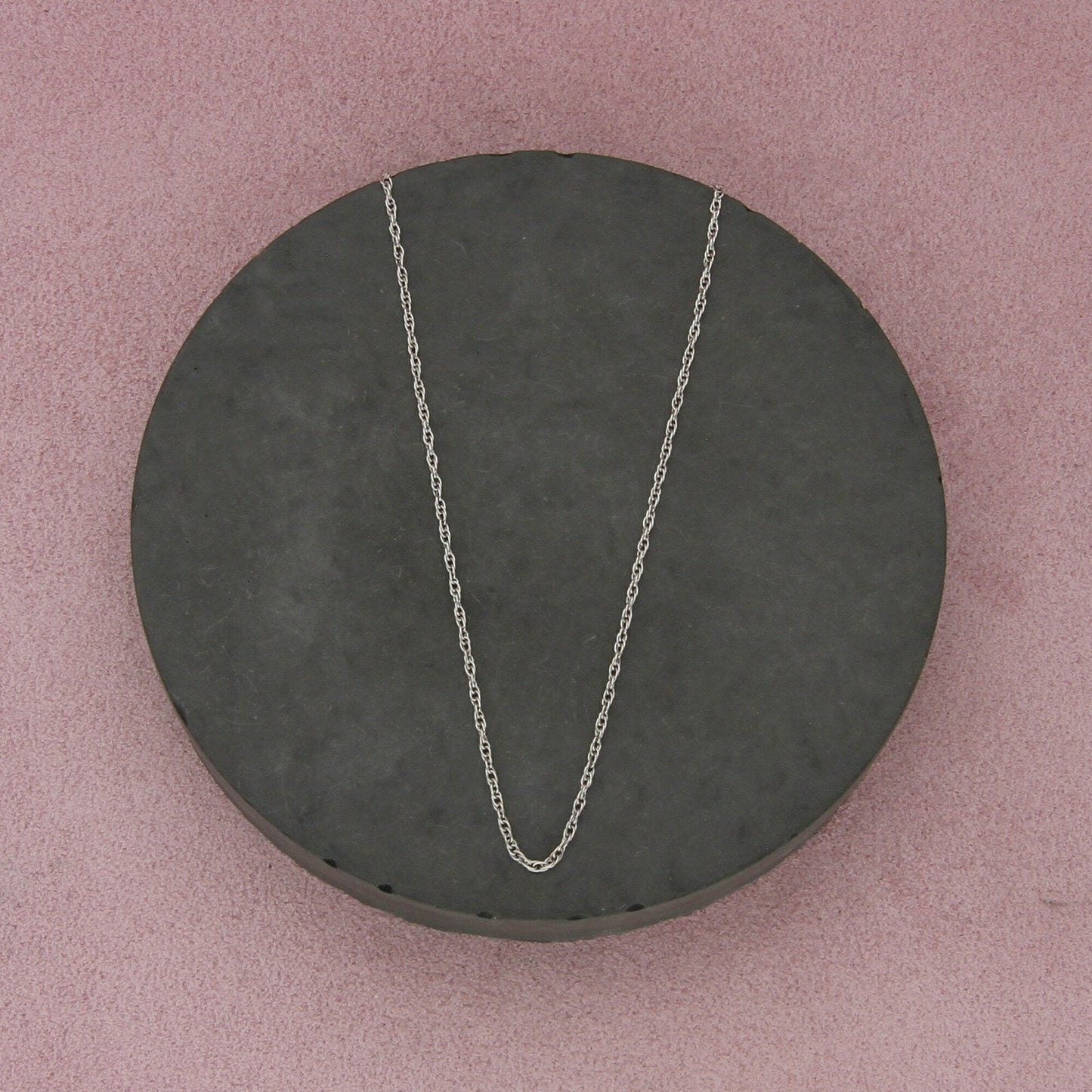 sterling silver 1mm prince of wales chain necklace size 18in