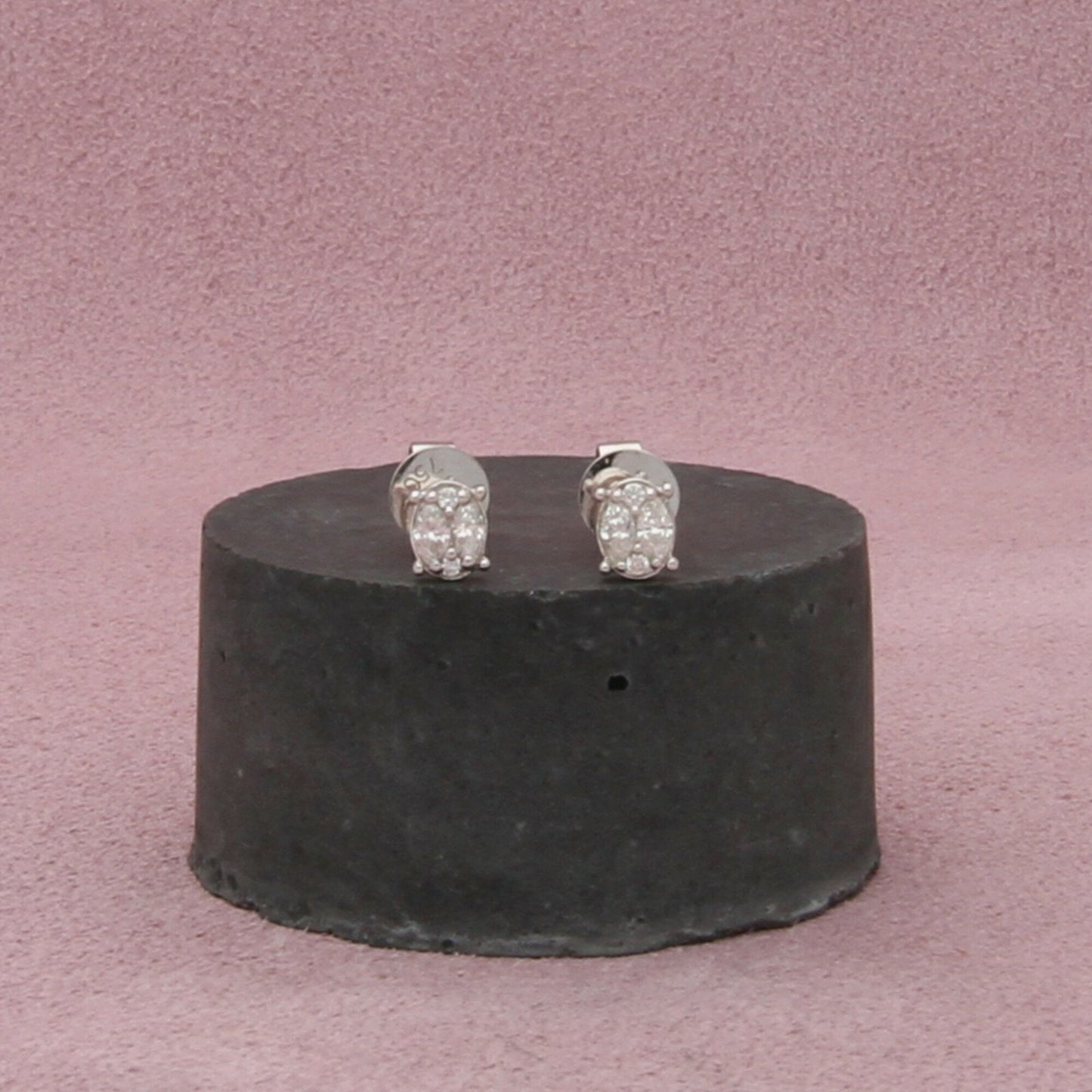 bony levy 18k white gold 0.23 ct diamond mika stud earrings