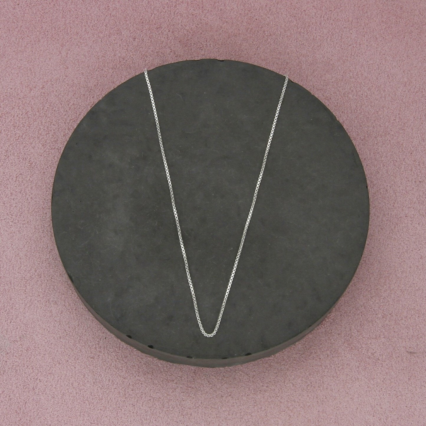 sterling silver italy 1mm box chain necklace size 18.25in