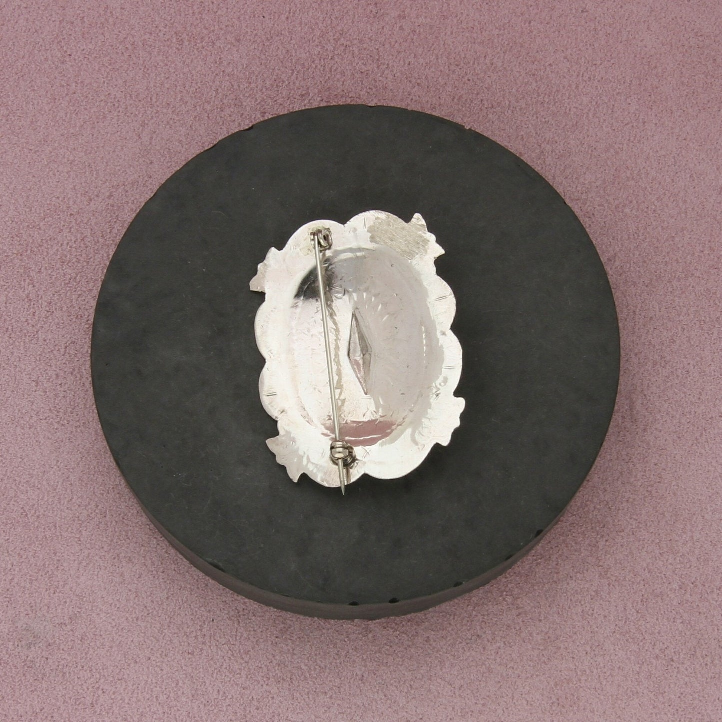 navajo sterling silver vintage hand-stamped concho pin brooch