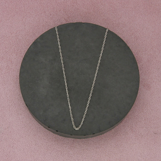 sterling silver 1mm prince of wales chain necklace size 24.5in