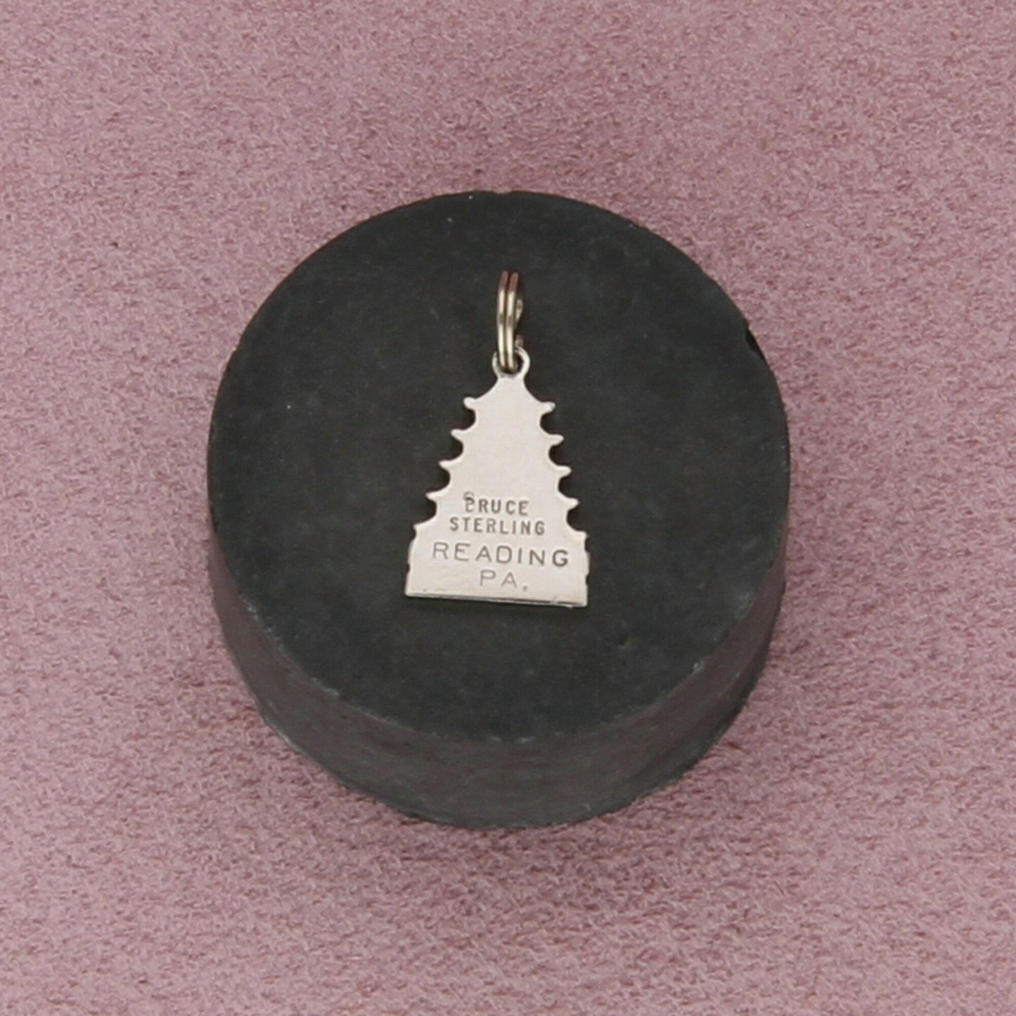 sterling silver vintage reading pennsylvania pagoda souvenir charm pendant