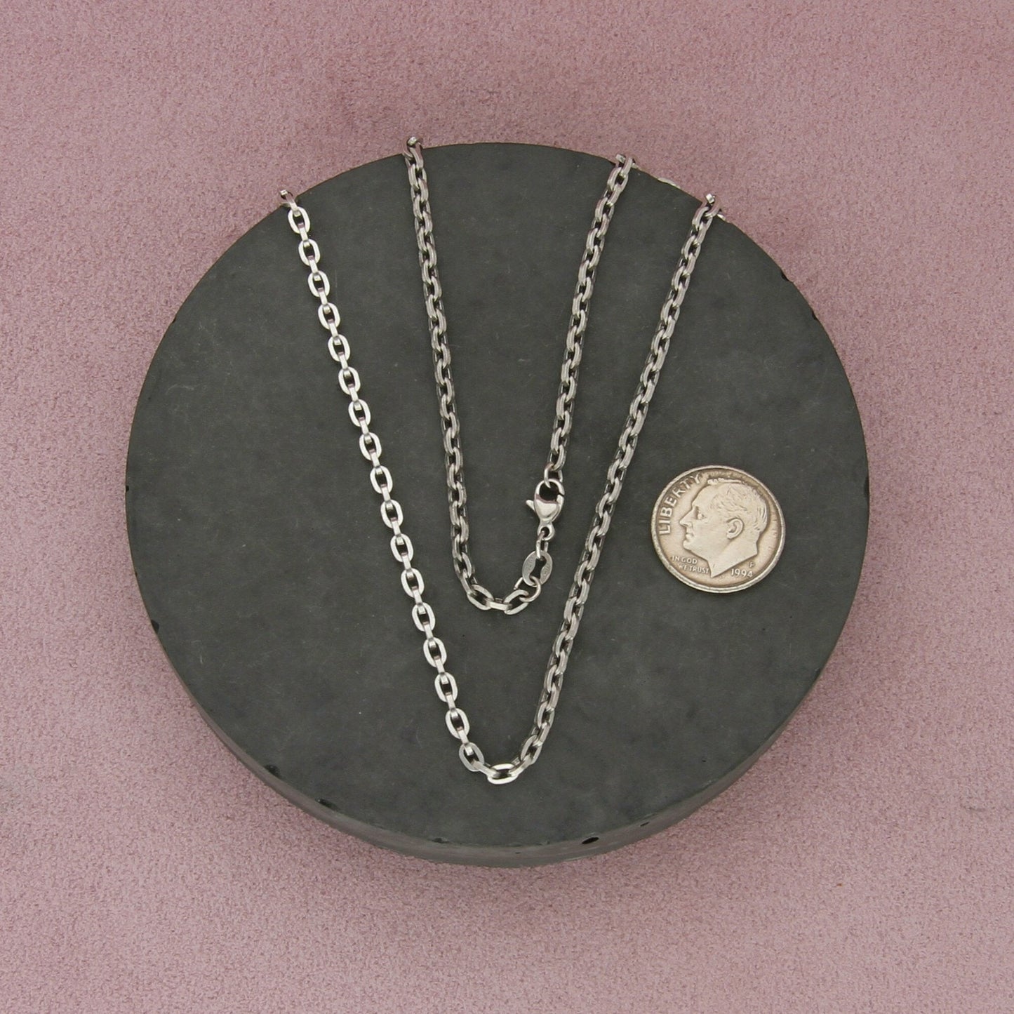 james avery sterling silver mens retired thick cable chain necklace size 24in