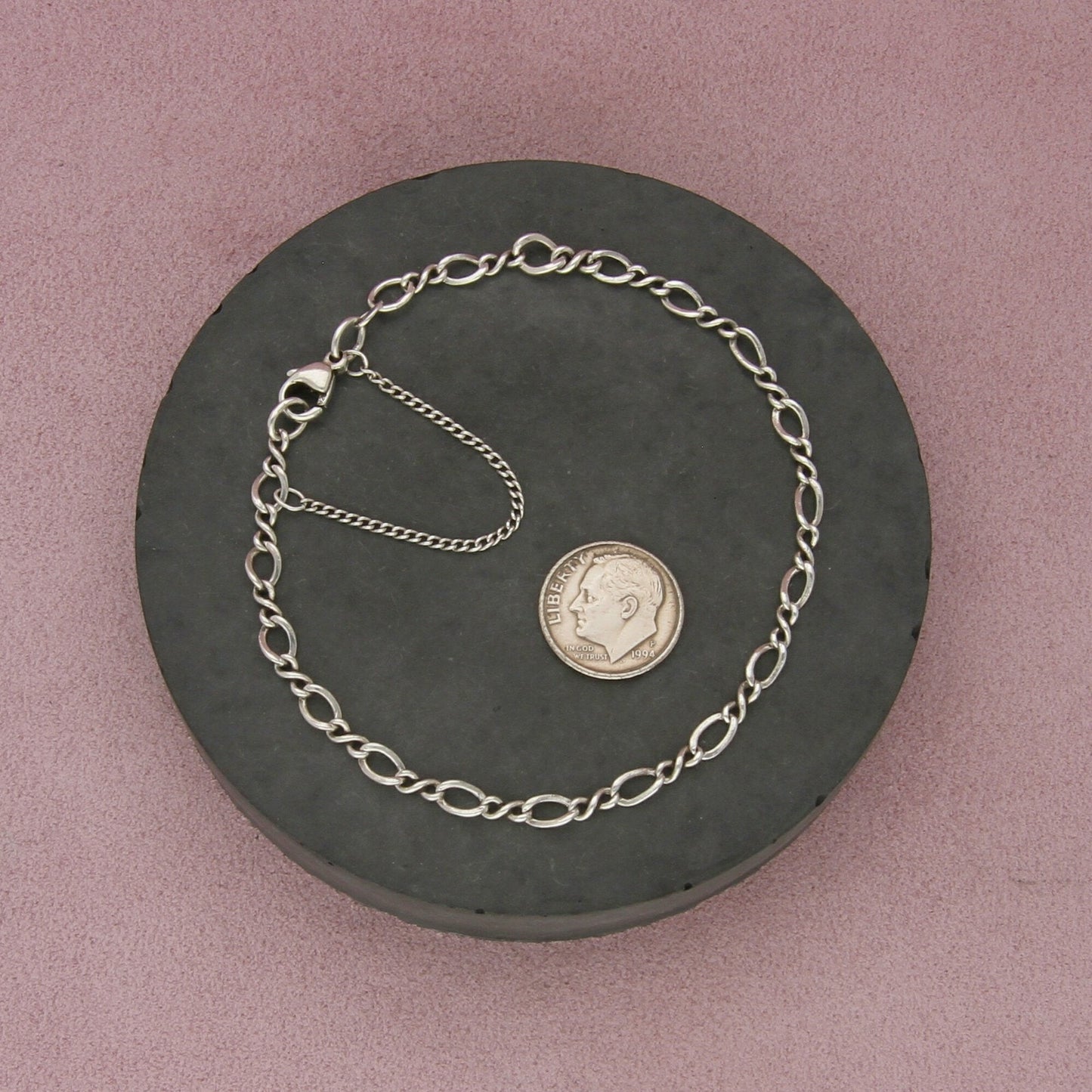 james avery sterling silver medium twist charm bracelet size 8.5in