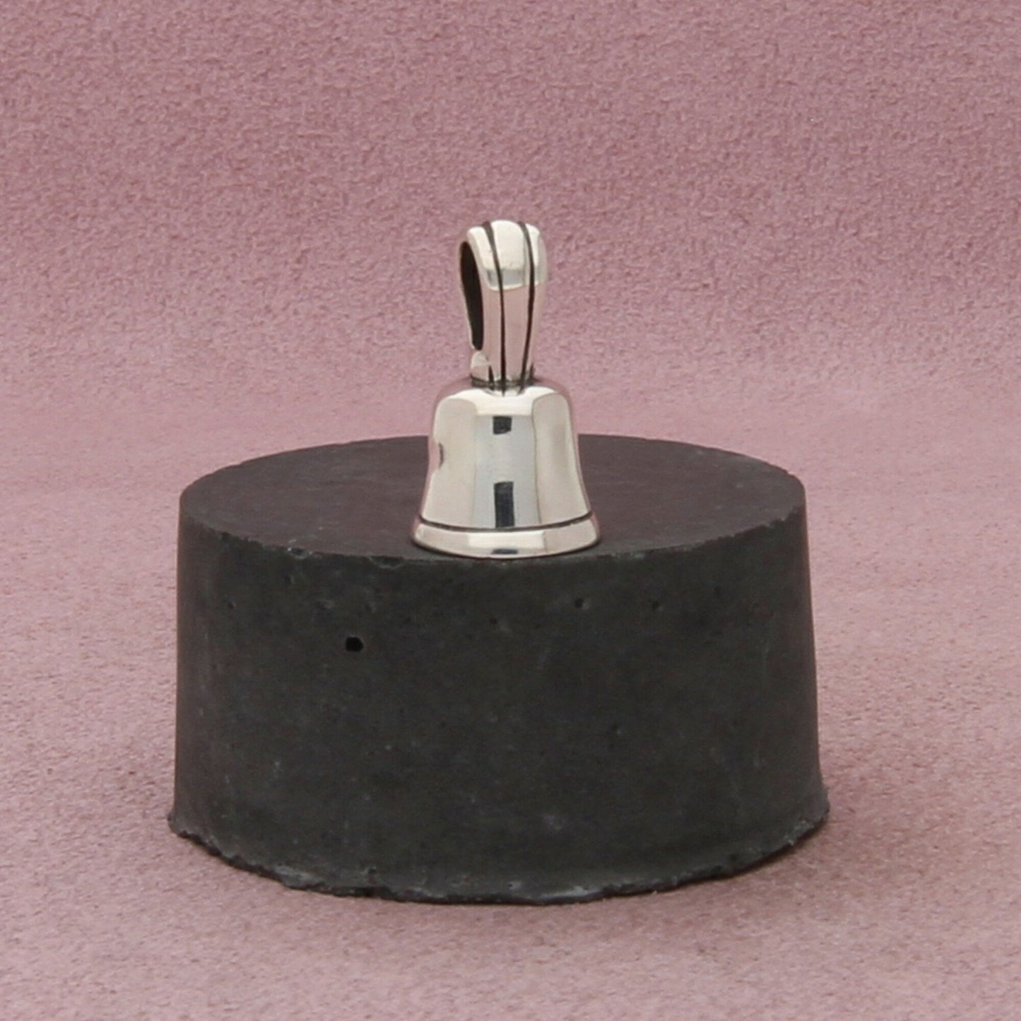 james avery sterling silver retired hand bell (rings) pendant