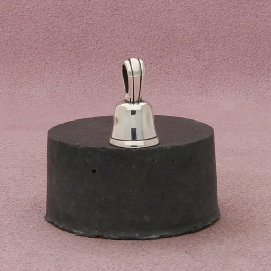 james avery sterling silver retired hand bell (rings) pendant