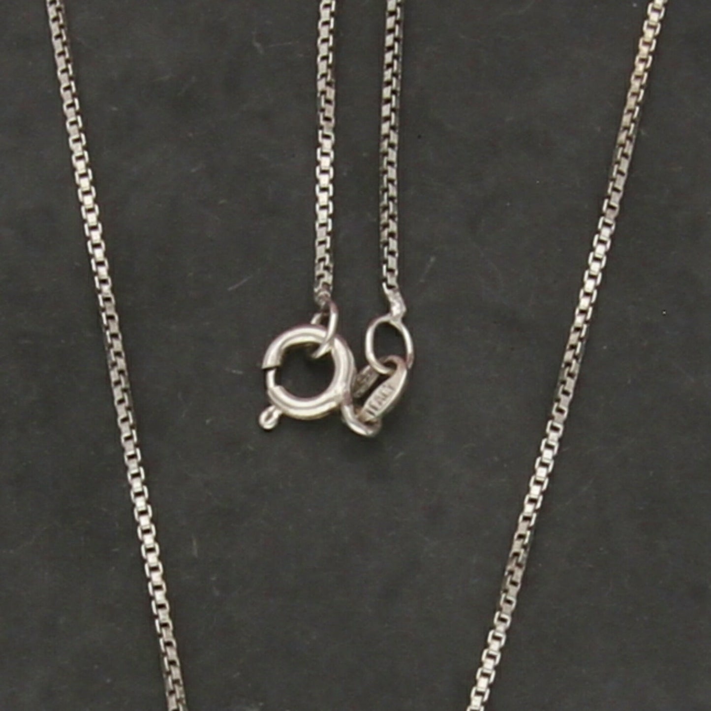 sterling silver italy 1mm box chain necklace size 30in