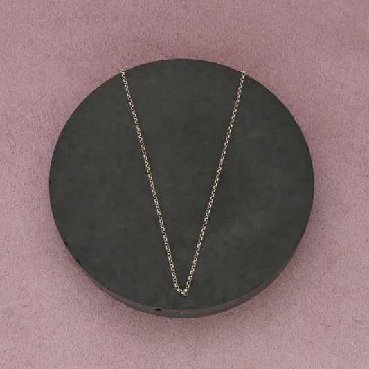 sterling silver 1mm rolo chain necklace size 18in