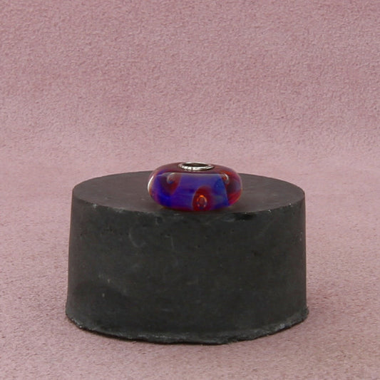 trollbeads sterling silver aurora limited edition murano glass bead charm