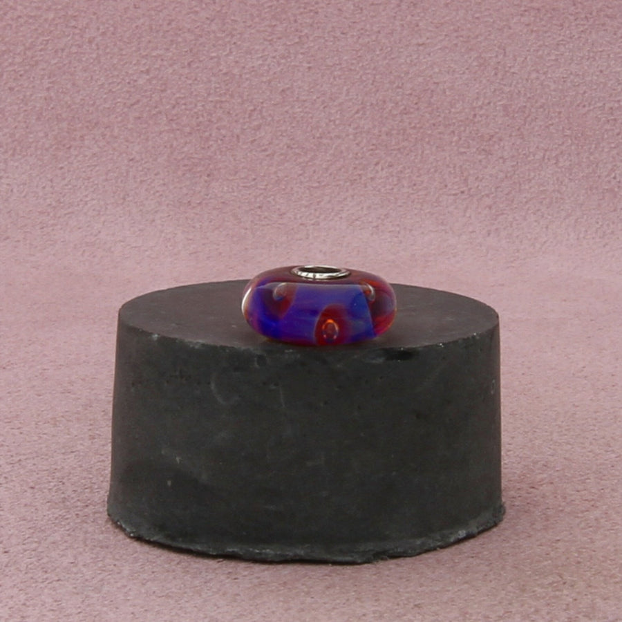 trollbeads sterling silver aurora limited edition murano glass bead charm