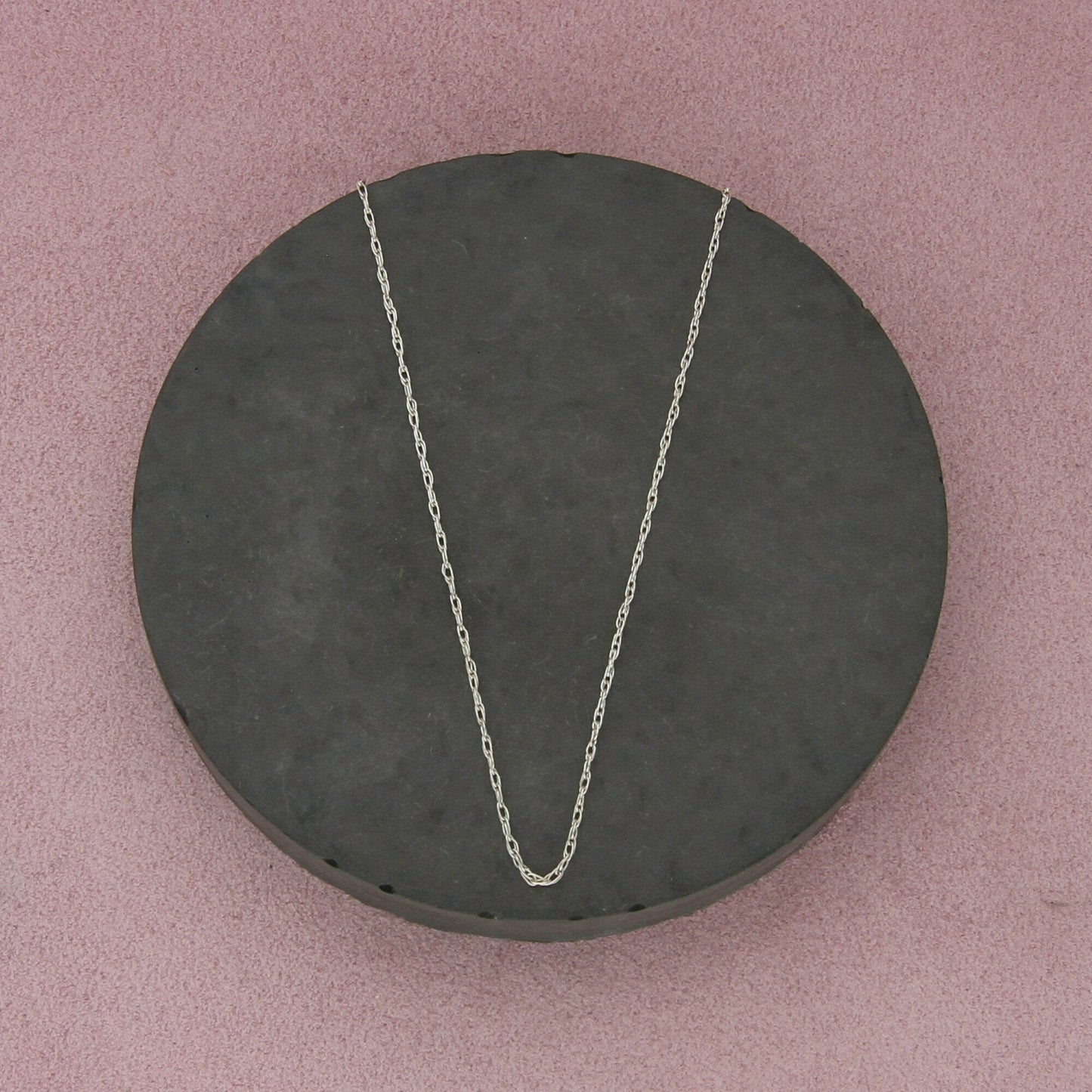 sterling silver 1mm prince of wales chain necklace size 19in