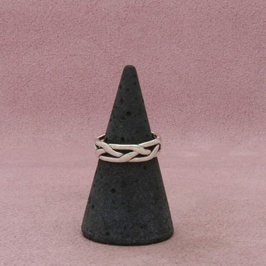 James Avery Sterling Silver Tresse Wedding Band Ring Size 5.75