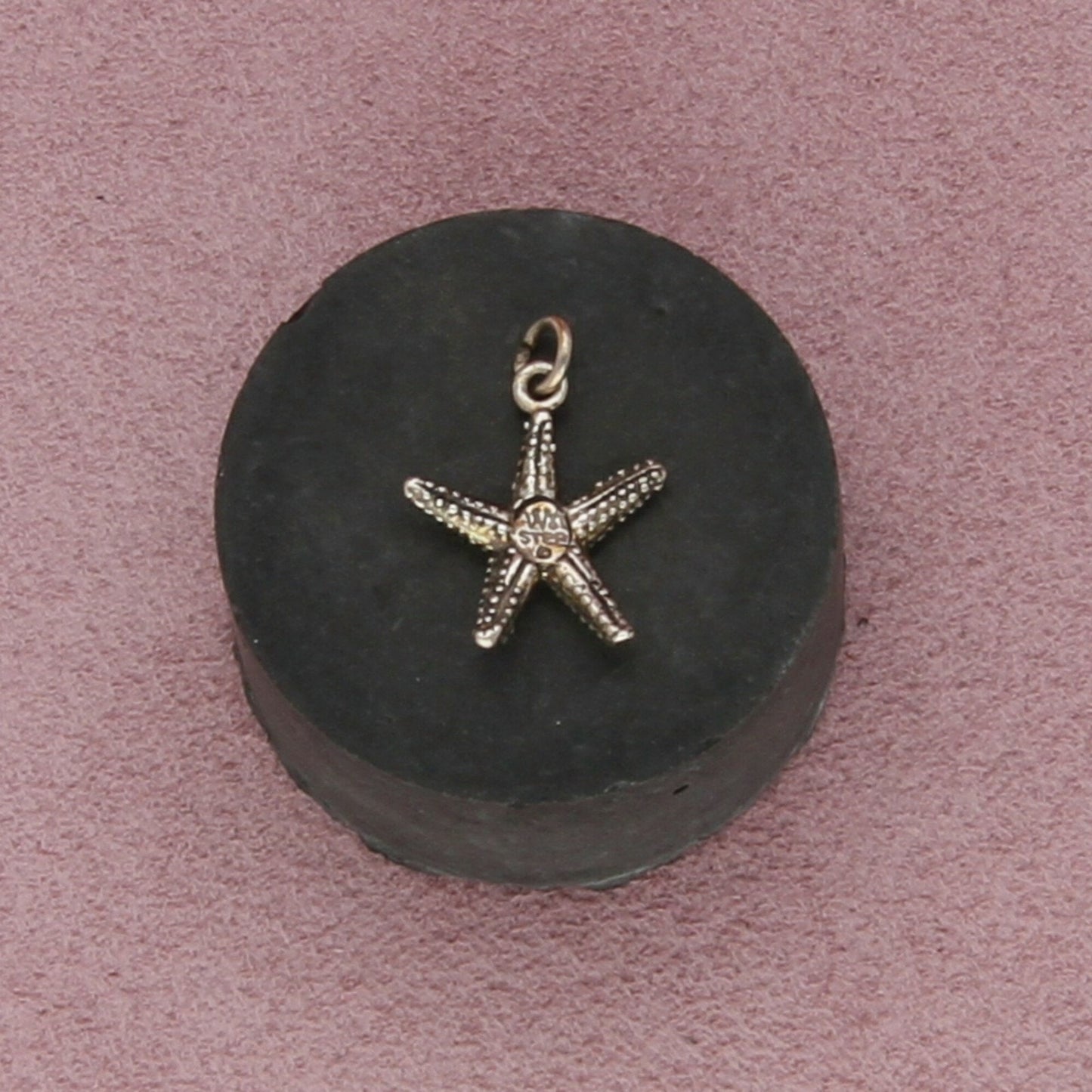 sterling silver vintage sea star fish charm pendant