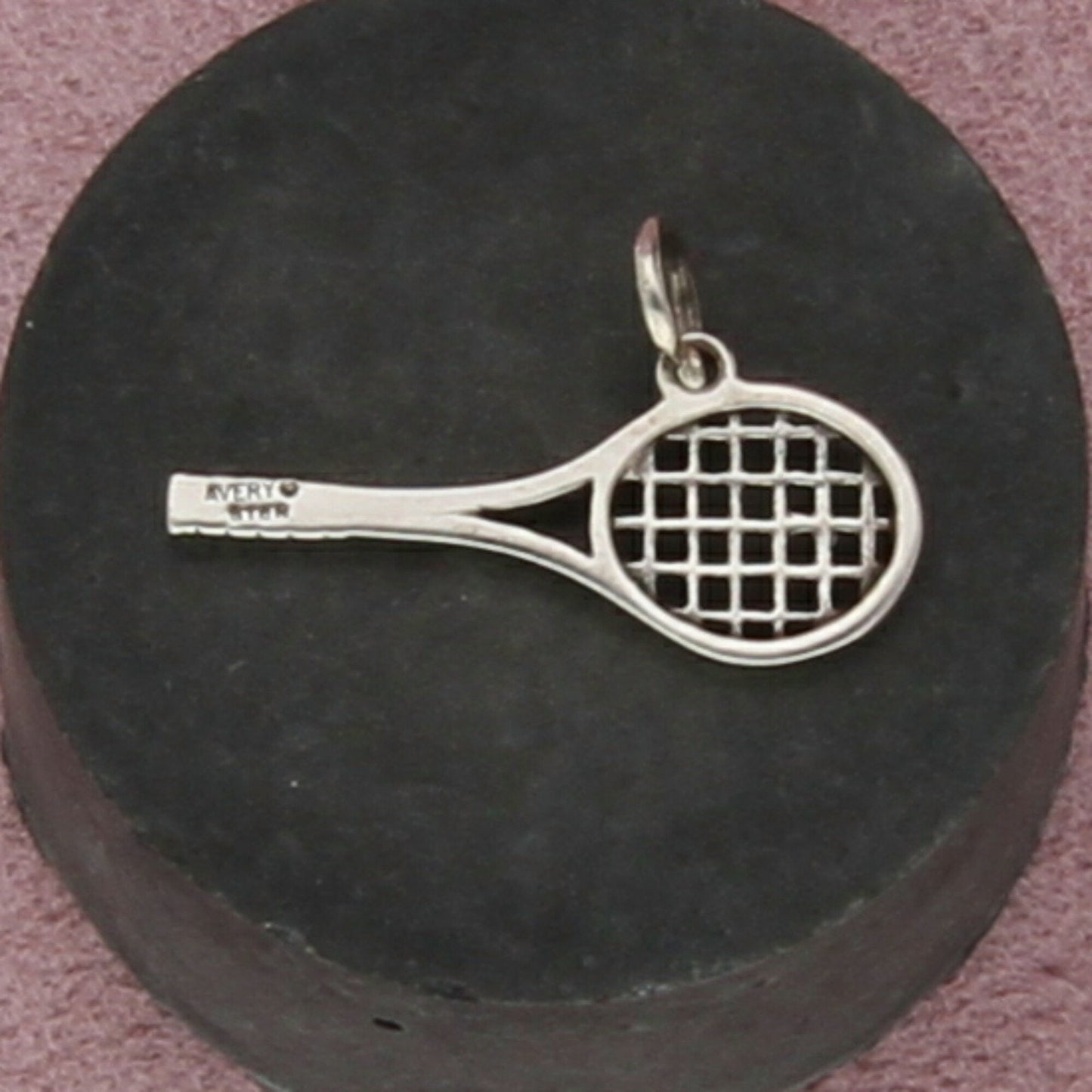 james avery sterling silver retired tennis racket charm pendant