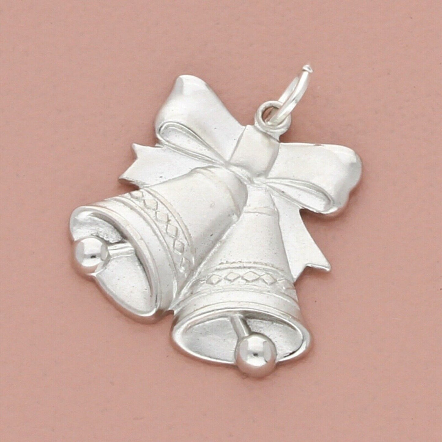 sterling silver vintage wedding bells charm