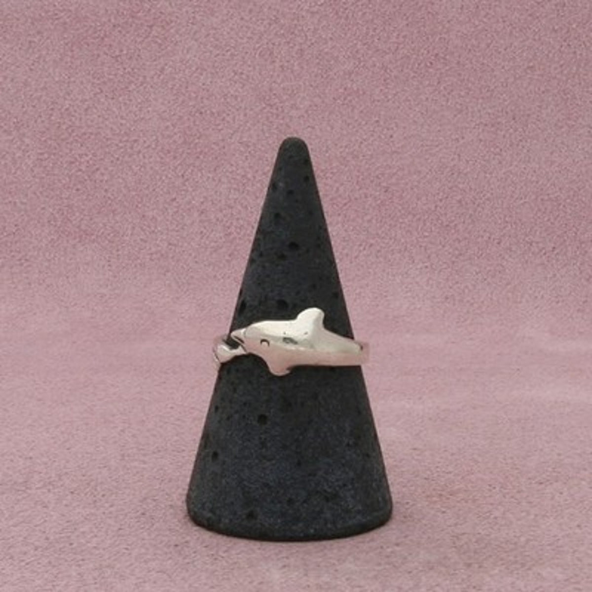 Sterling Silver Vintage Dolphin Wrap Around Ring Size 8