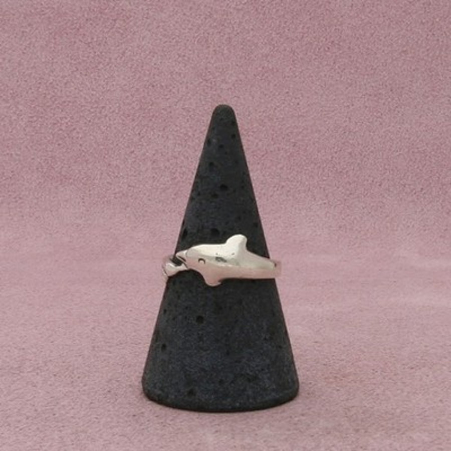 Sterling Silver Vintage Dolphin Wrap Around Ring Size 8