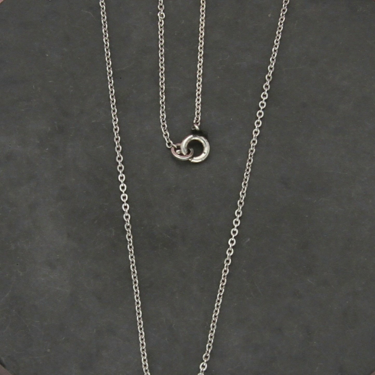 sterling silver 1mm flat cable chain necklace size 16in