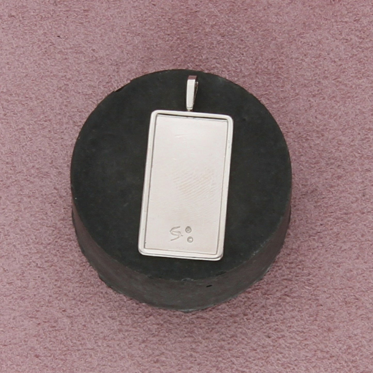 999 fine silver vintage ingot bar pendant