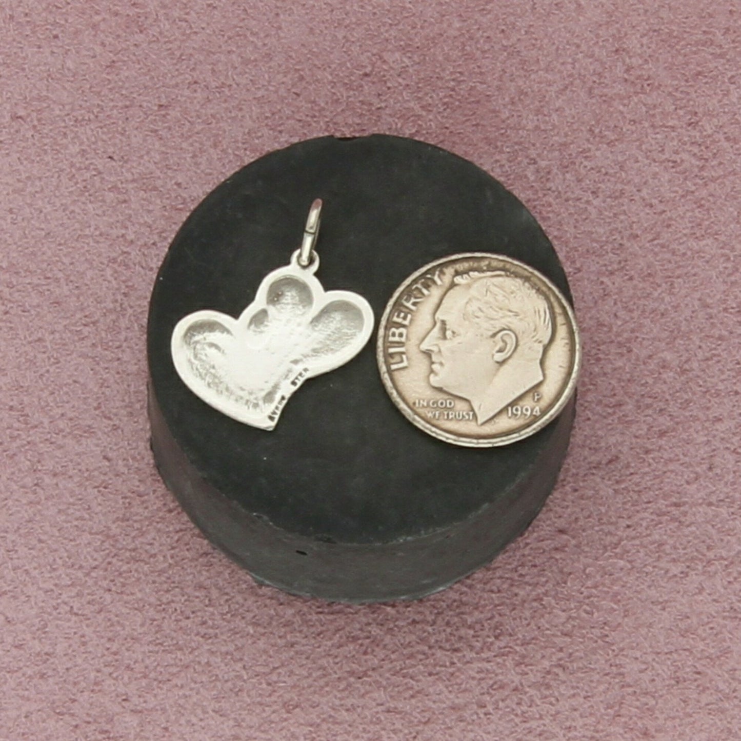 james avery sterling silver retired double heart charm pendant