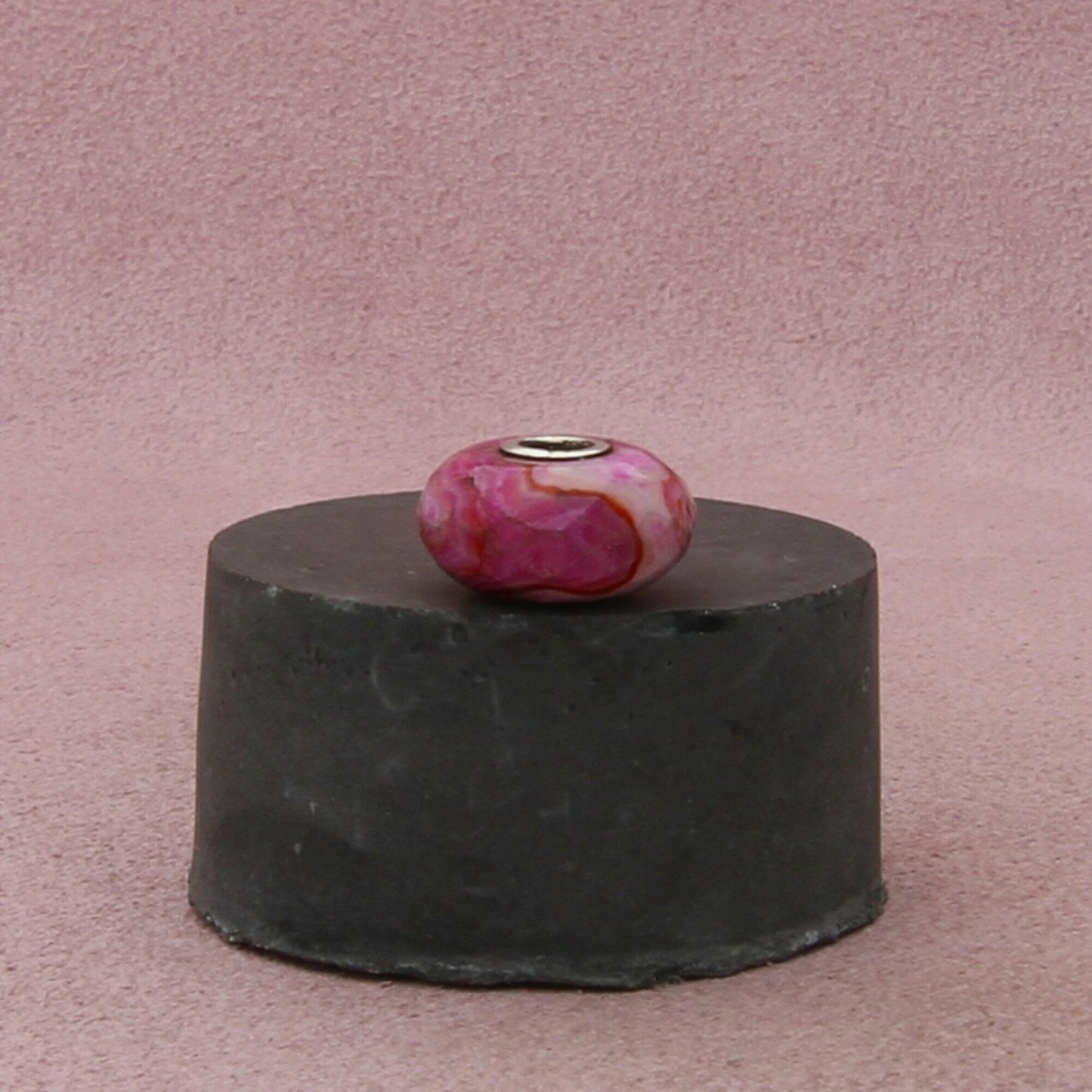 trollbeads sterling silver crazy lace agate limited edition bead charm