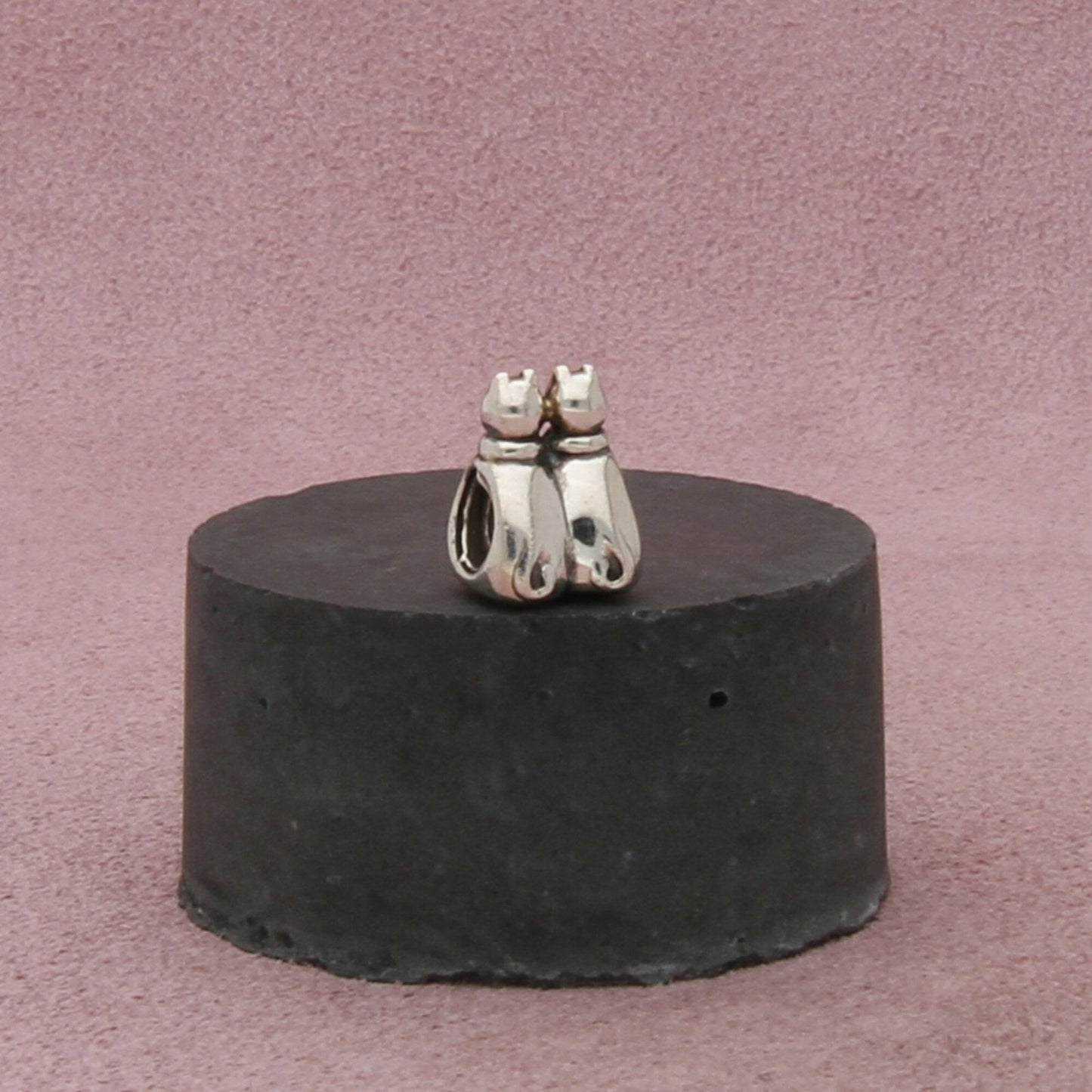 chamilia sterling silver two cats bead charm pendant