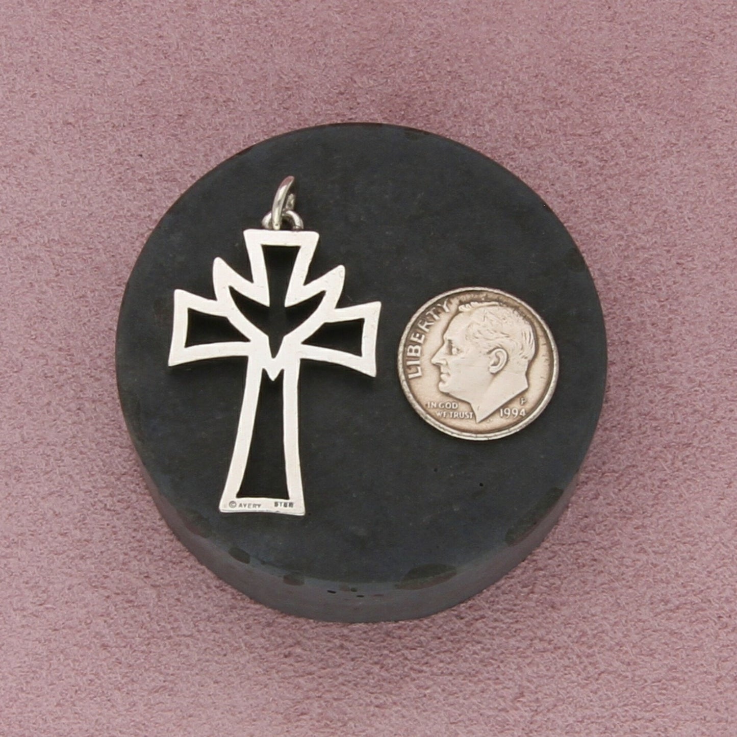 james avery sterling silver deep holy spirit descending dove cross pendant
