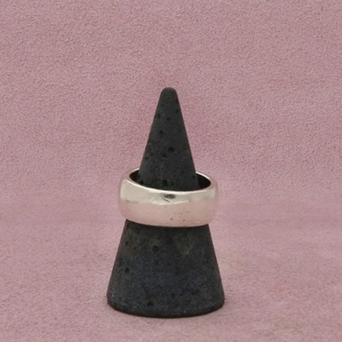 Sterling Silver & 14K Gold Vintage Flared Cross Band Ring Size 8