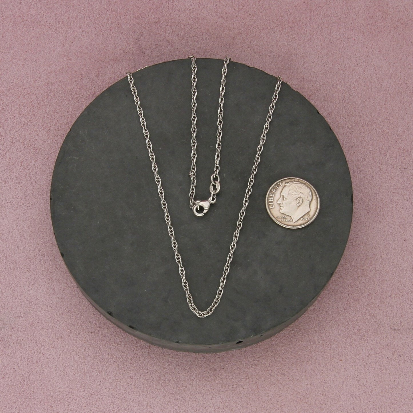 james avery sterling silver light rope chain necklace size 28in