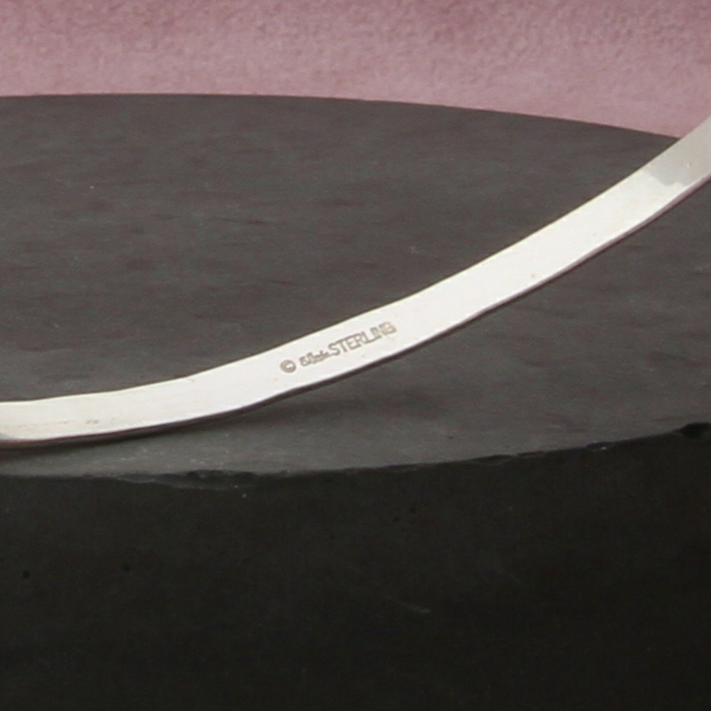 ed levin sterling silver petite signature slide bracelet size 6.5in
