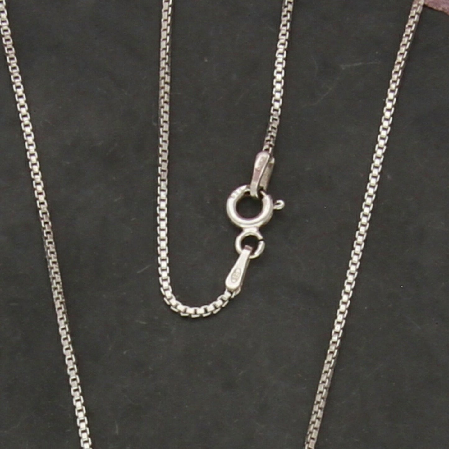 sterling silver italy 1mm box chain necklace size 16in