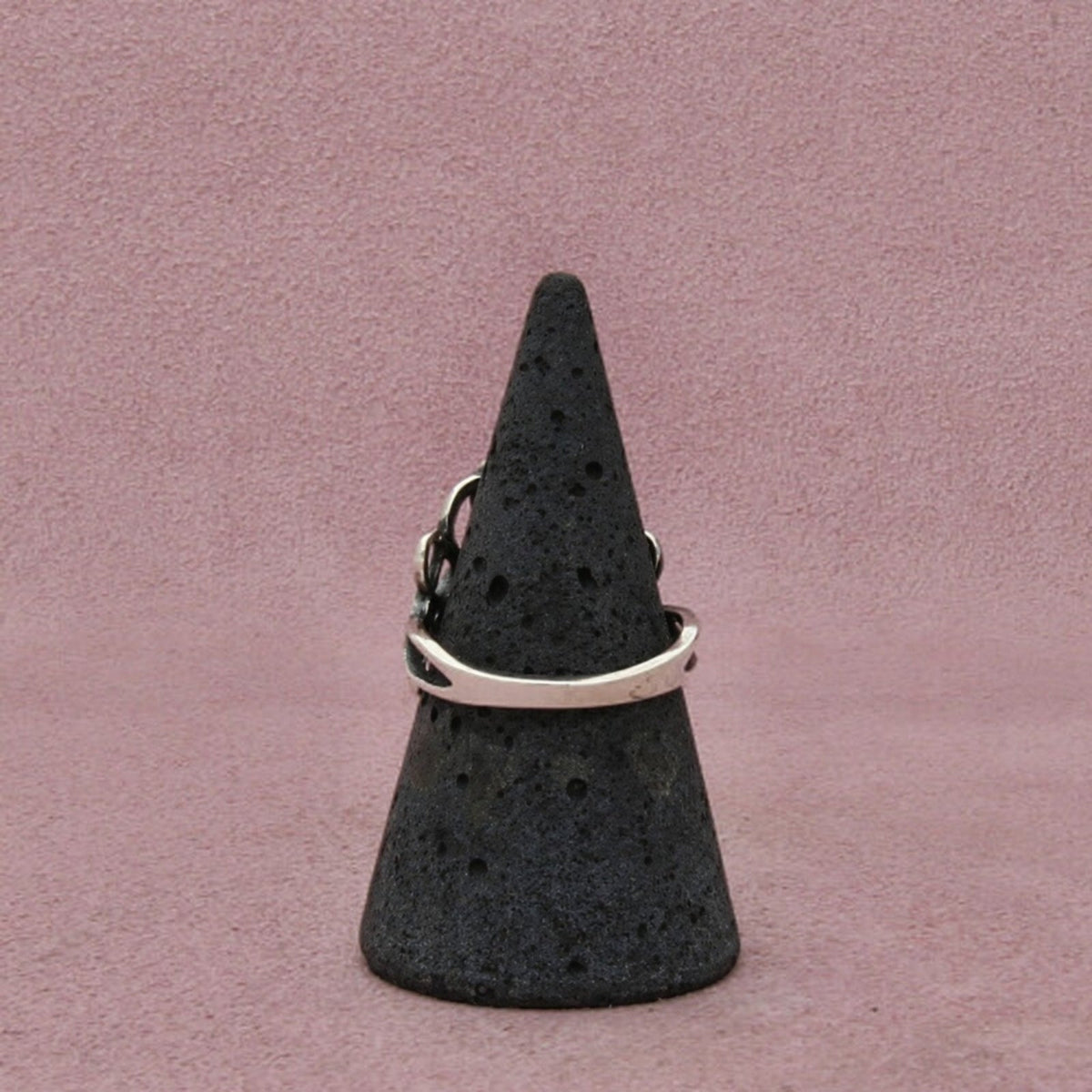 Sterling Silver Marcasite Interlaced Openwork Beaded Border Ring Size 8