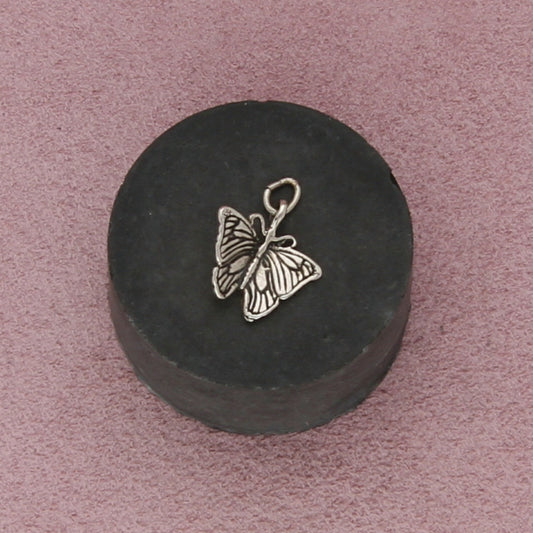 sterling silver vintage butterfly charm pendant